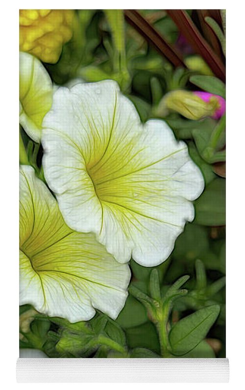 Yellow Petunias - Yoga Mat