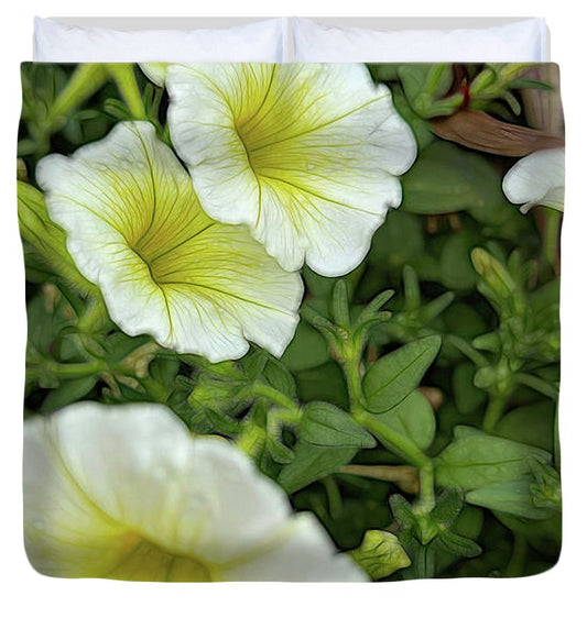 Yellow Petunias - Duvet Cover