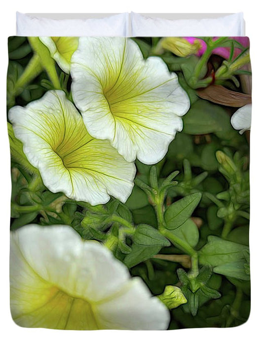 Yellow Petunias - Duvet Cover