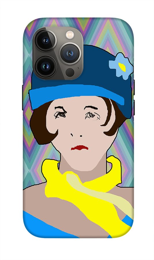 Yellow Scarf Girl - Phone Case
