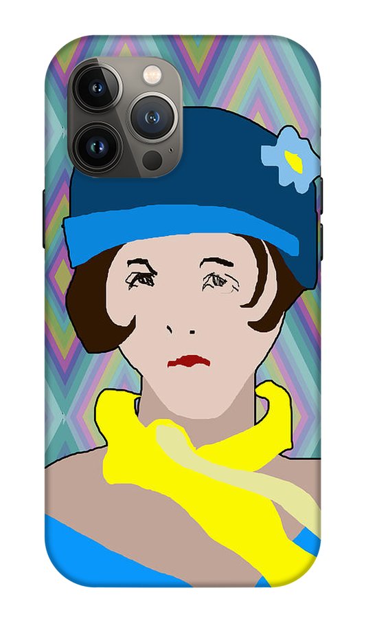 Yellow Scarf Girl - Phone Case