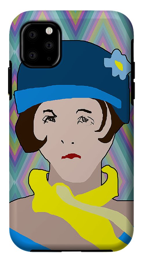 Yellow Scarf Girl - Phone Case