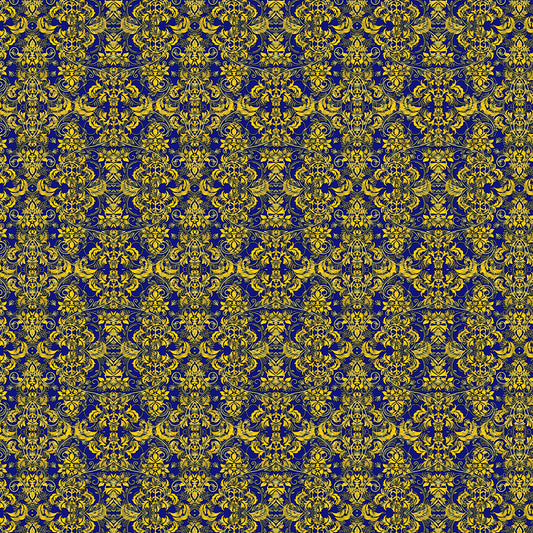 Yellow Vines and Lace Digital Image Download